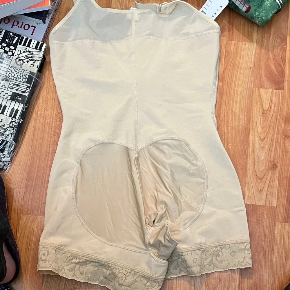 Women's Beige Shapewear Bodysuit - Picture 4 of 5